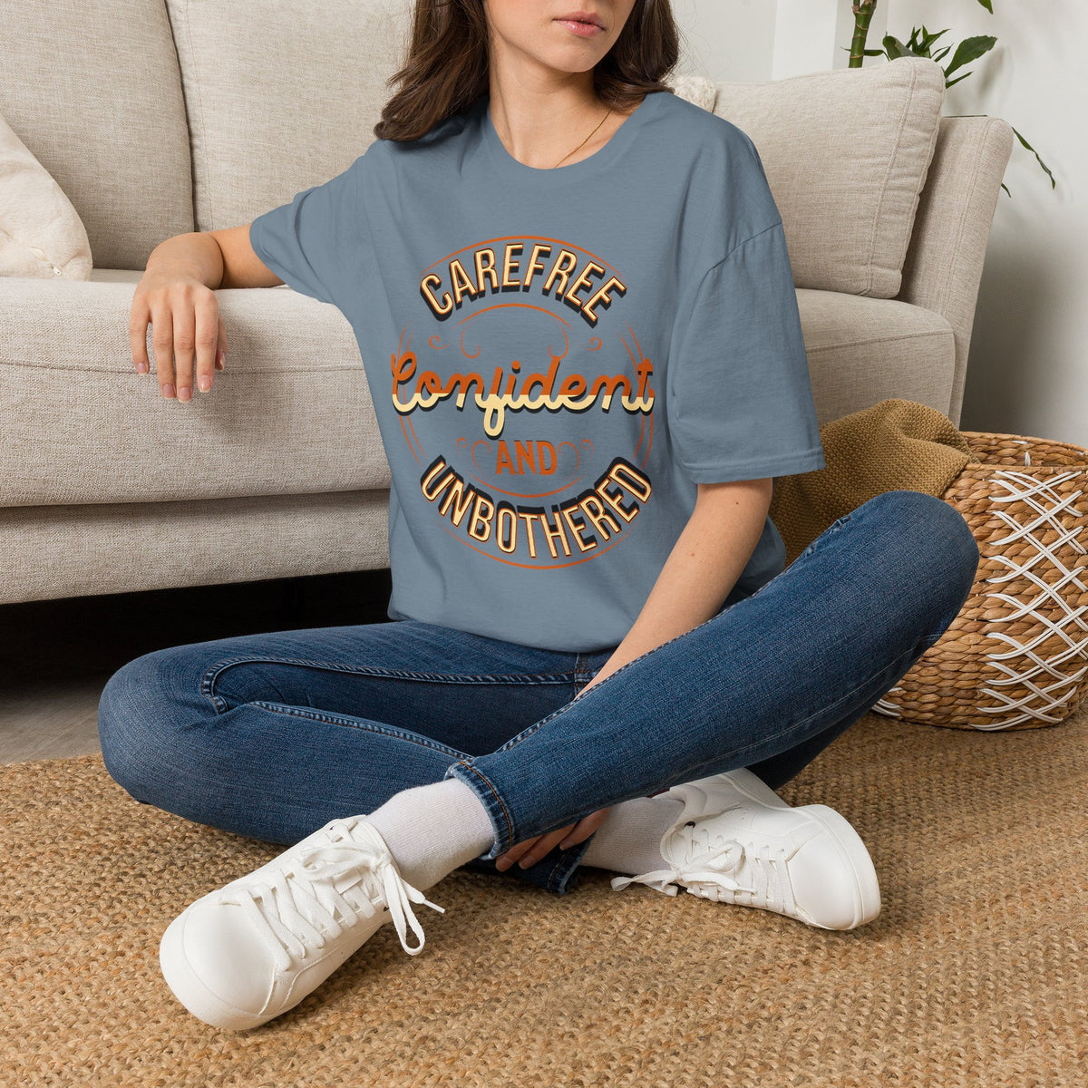 Unbothered Statement Unisex Softstyle Tee – Soft Neutrals A