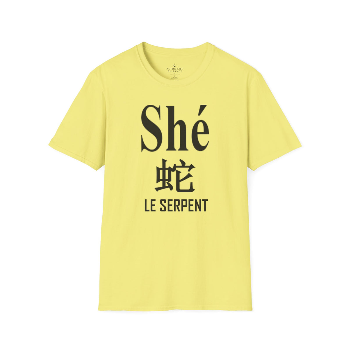 06 Serpent — T-shirt Typographique — Couleurs Claires — Français