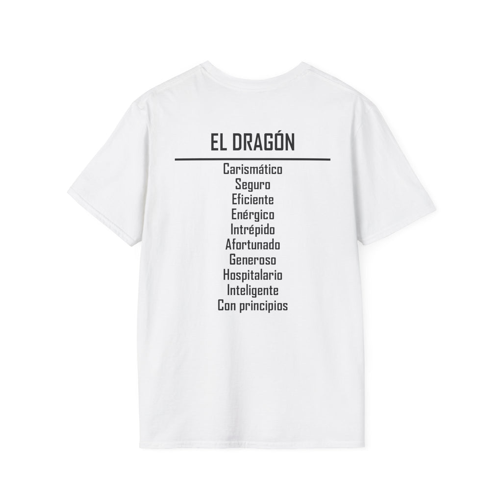 05 Dragón — Camiseta Tipográfica — Colores Claros — Español