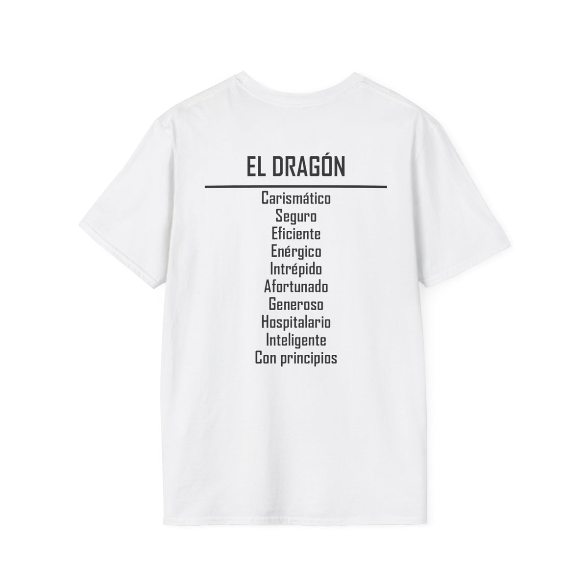 05 Dragón — Camiseta Tipográfica — Colores Claros — Español