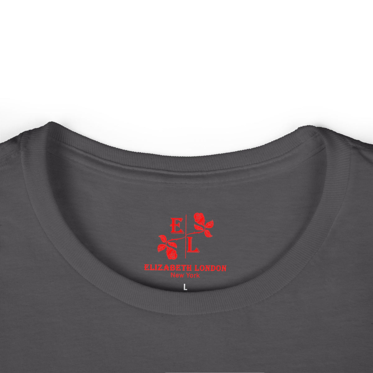 Elizabeth London™ Iconic Signature Rose Women’s Tee – Deep Garden