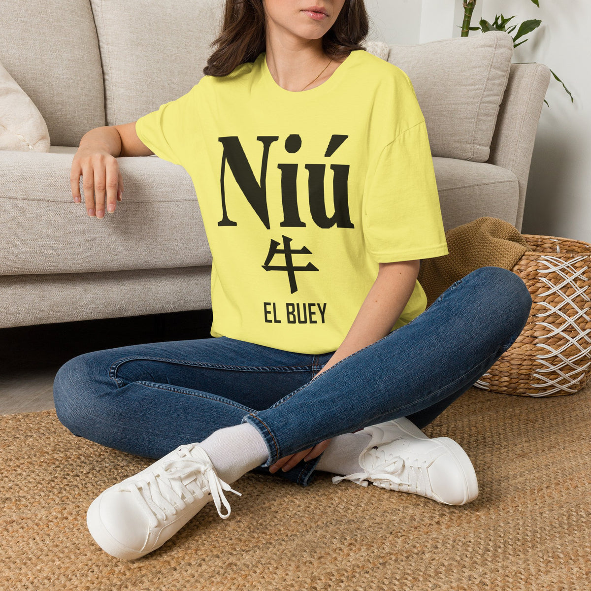 02 Buey — Camiseta Tipográfica — Colores Claros — Español