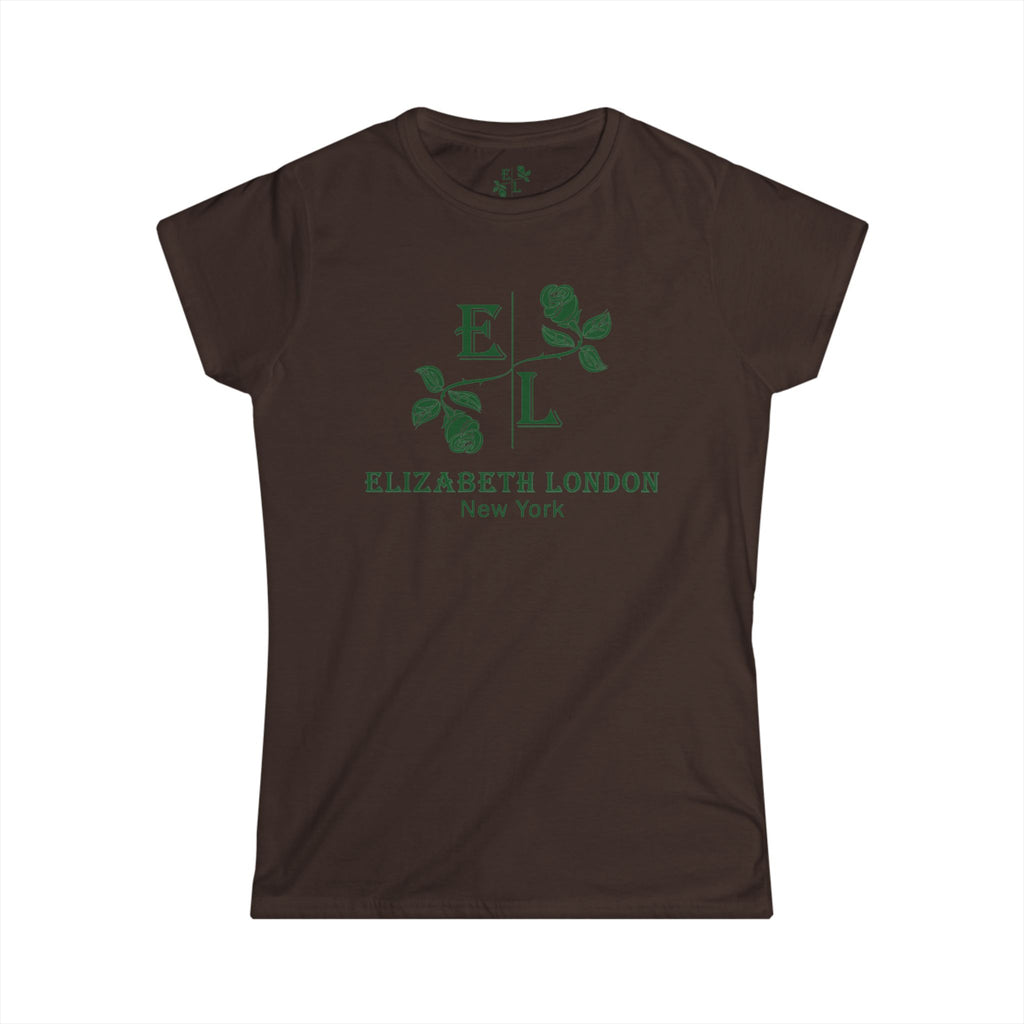 Elizabeth London™ Iconic Signature Rose Women’s Tee – Classic Rose