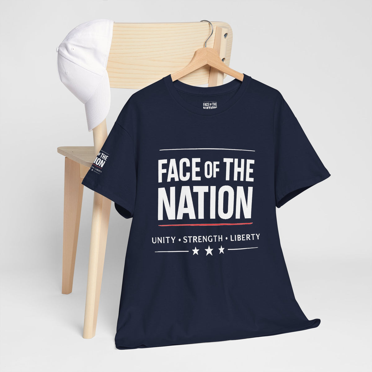 Face of the Nation Heritage Tee — Deep Edition