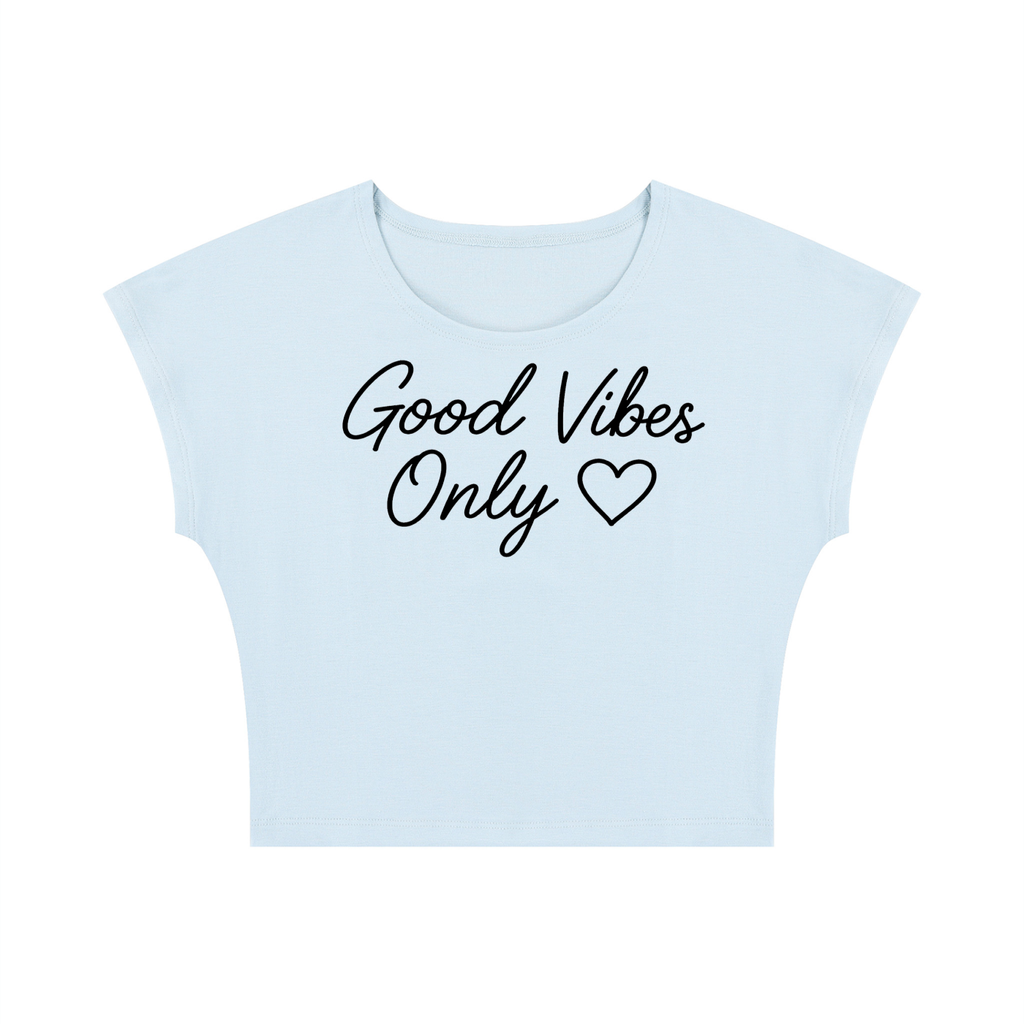 Good Vibes Only Black Script Baby Tee