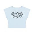 Good Vibes Only Black Script Baby Tee