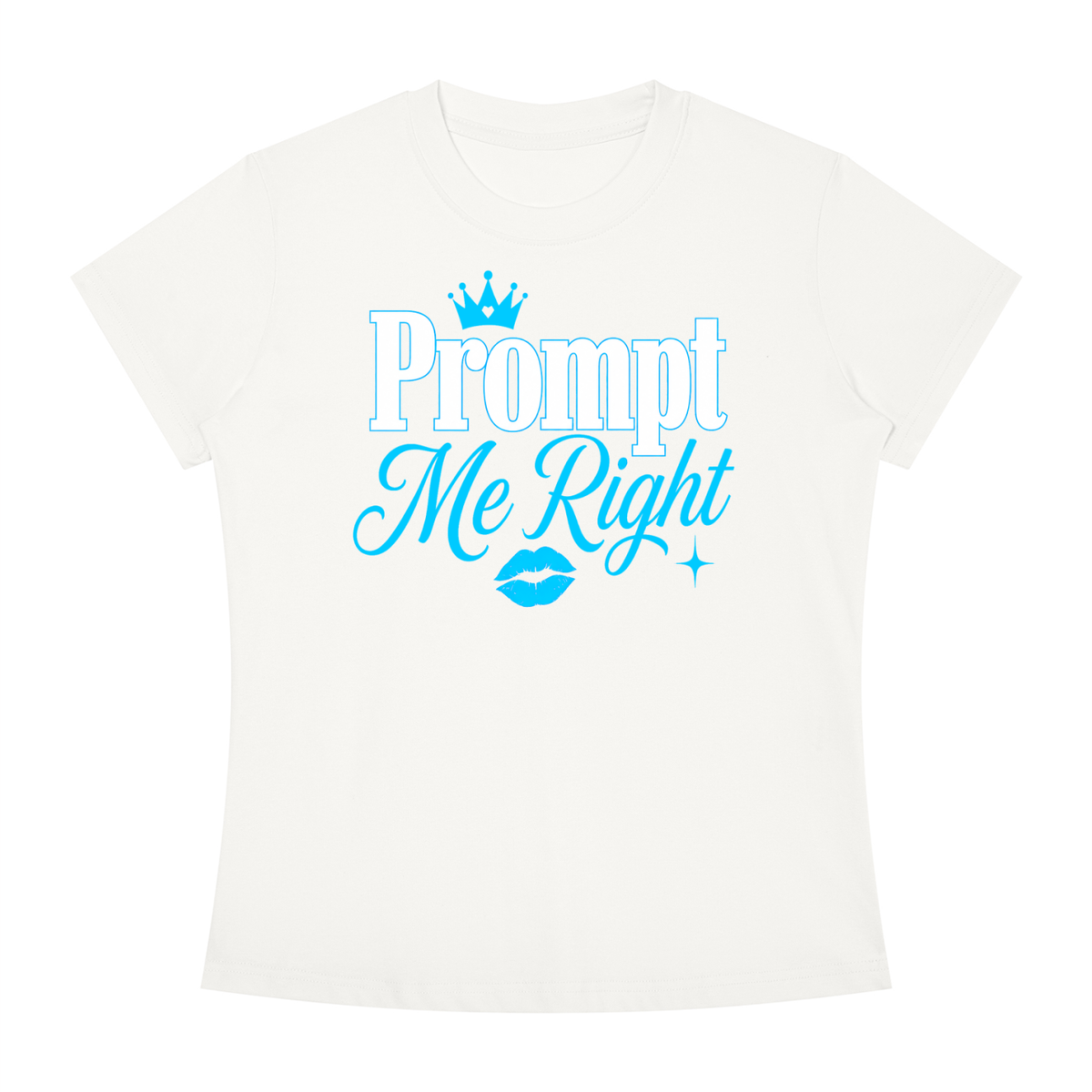 Prompt Me Right Slim-Fit Women’s Tee – Clear Context Edition