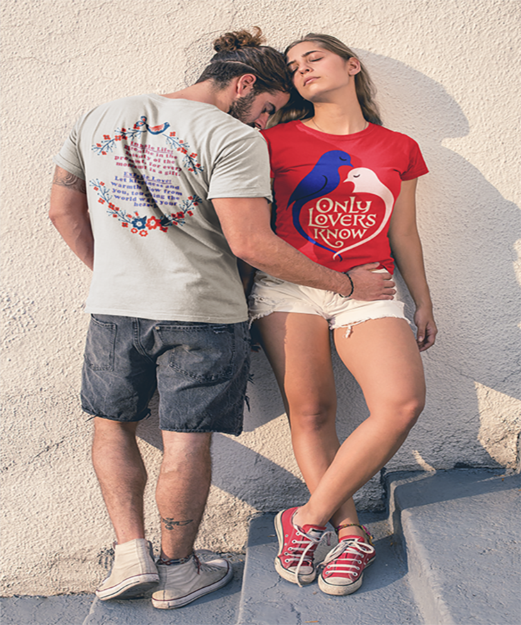 Only Lovers Know — Birds of a Feather Heavy Cotton Tee