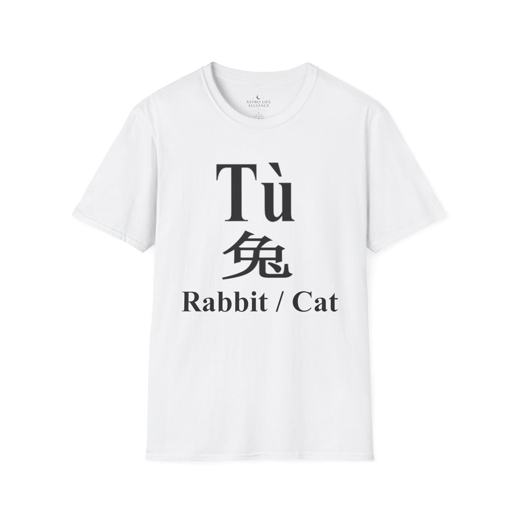 04 Rabbit — Typography Tee — Light Colors — English