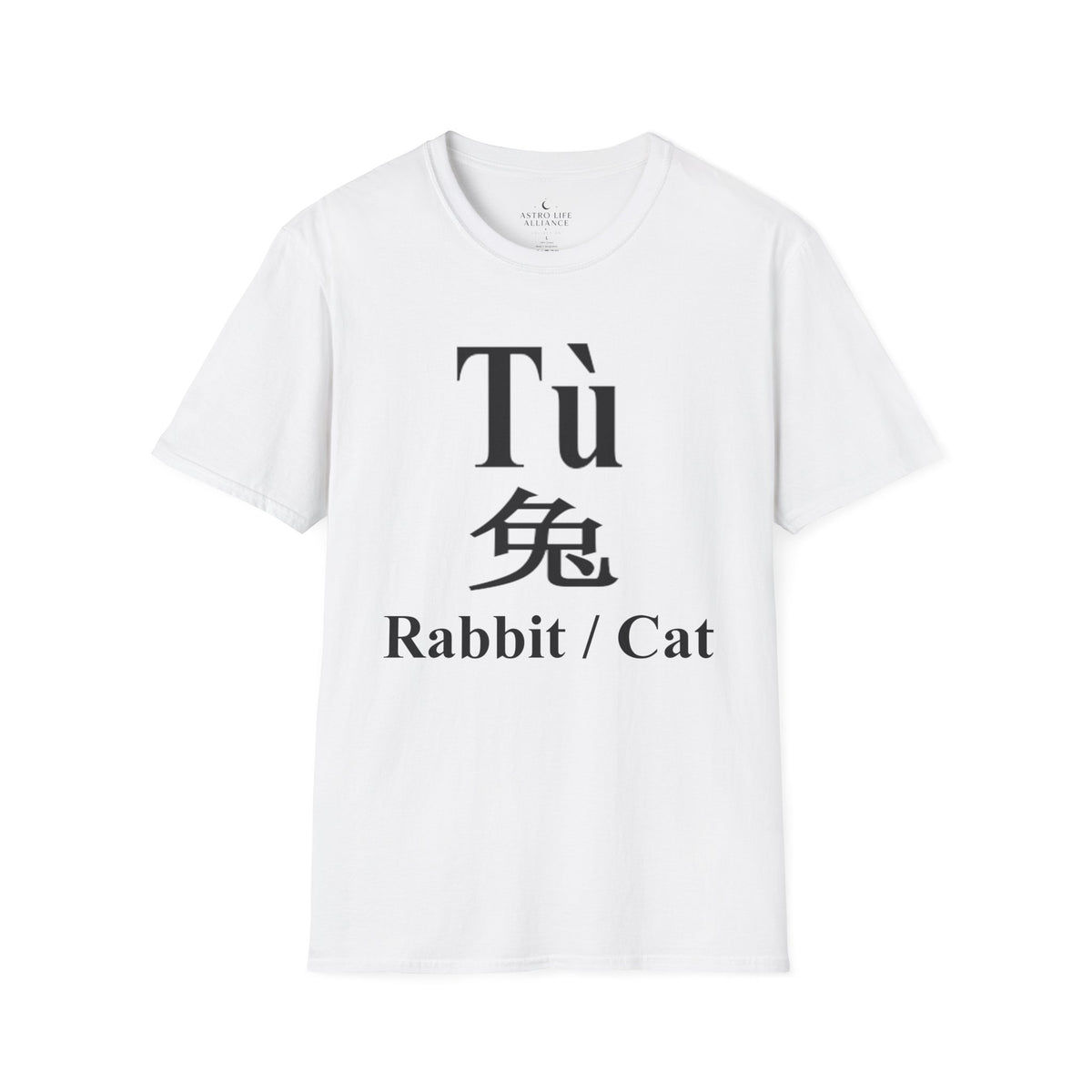 04 Rabbit — Typography Tee — Light Colors — English