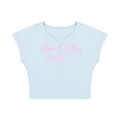 Good Vibes Only Pink Script Baby Tee