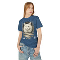 04 Cat — Illustrated Tee — Faded Navy — English