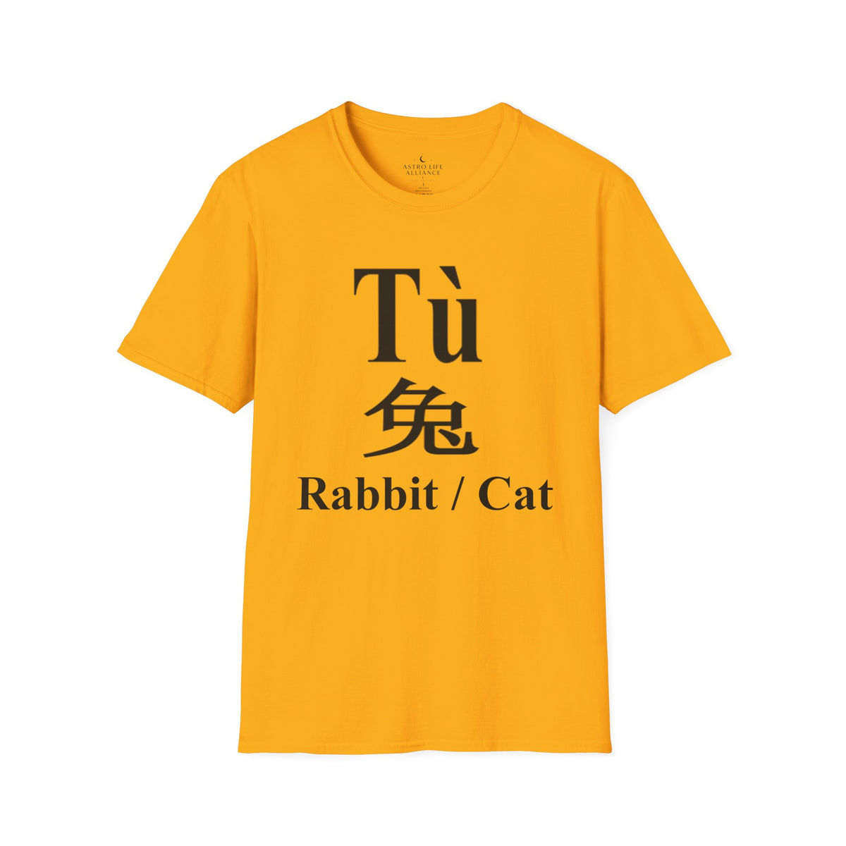 04 Rabbit — Typography Tee — Light Colors — English
