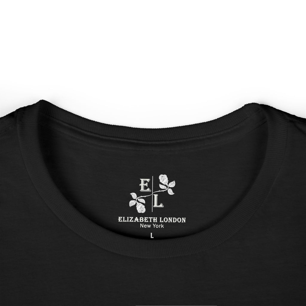 Elizabeth London™ Iconic Signature Rose Women’s Tee – Midnight Rose