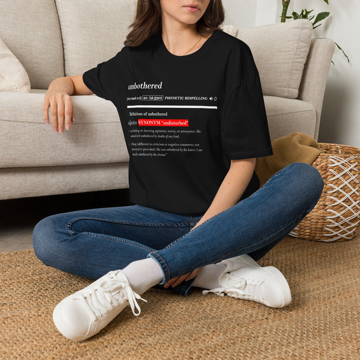 Unbothered Statement Unisex Softstyle Tee – Dark Jewel Tones