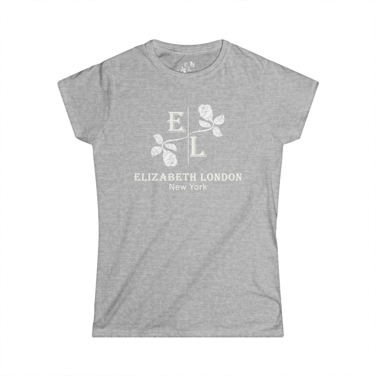 Elizabeth London™ Iconic Signature Rose Women’s Tee – Sunlit Bloom