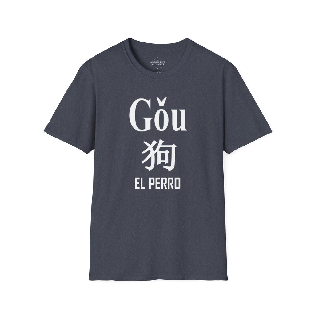 11 Perro — Camiseta Tipográfica — Colores Oscuros — Español