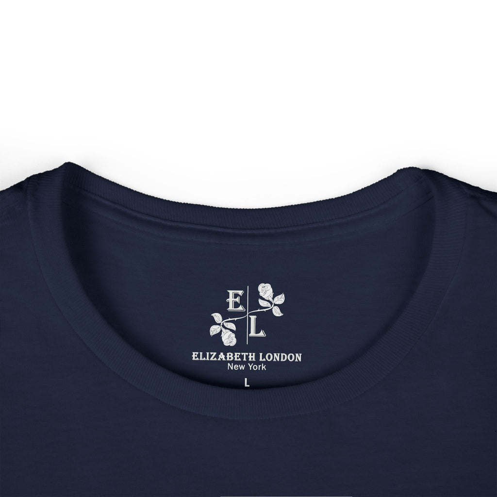 Elizabeth London™ Iconic Signature Rose Women’s Tee – Midnight Rose