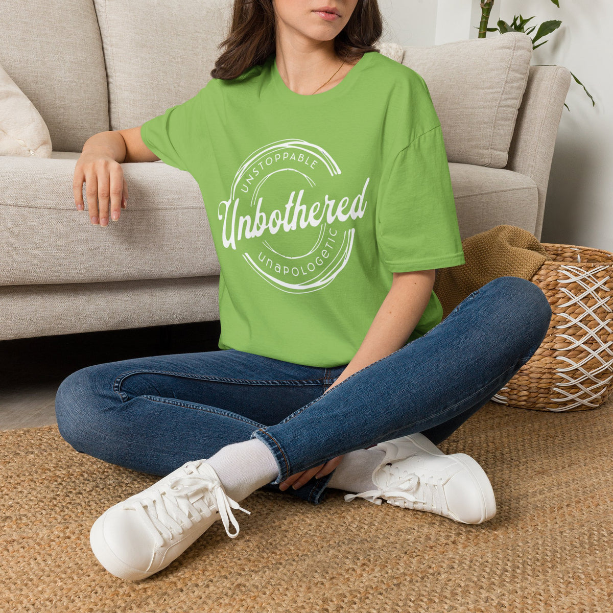 Unbothered Statement Unisex Softstyle Tee – Sunlit Colors