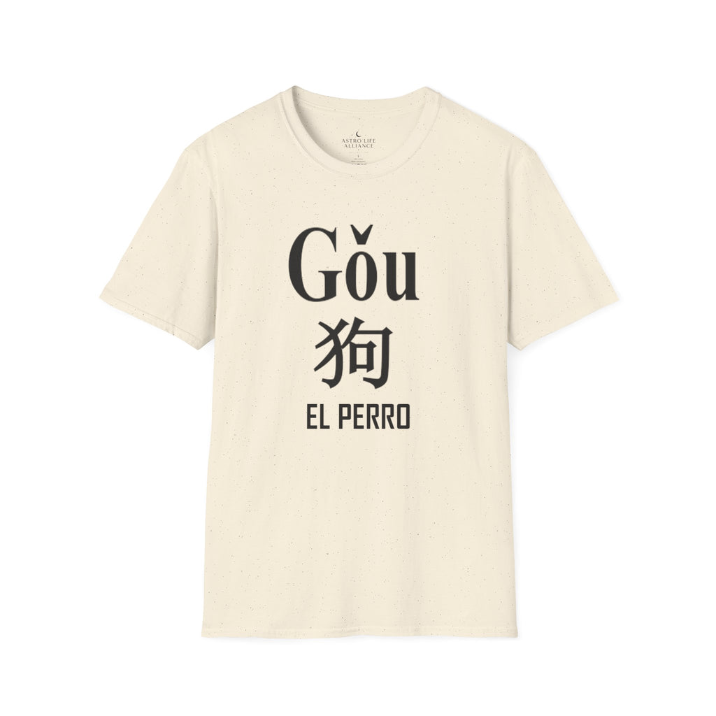 11 Perro — Camiseta Tipográfica — Colores Claros — Español