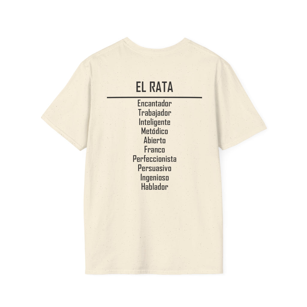 01 Rata — Camiseta Tipográfica — Colores Claros — Español