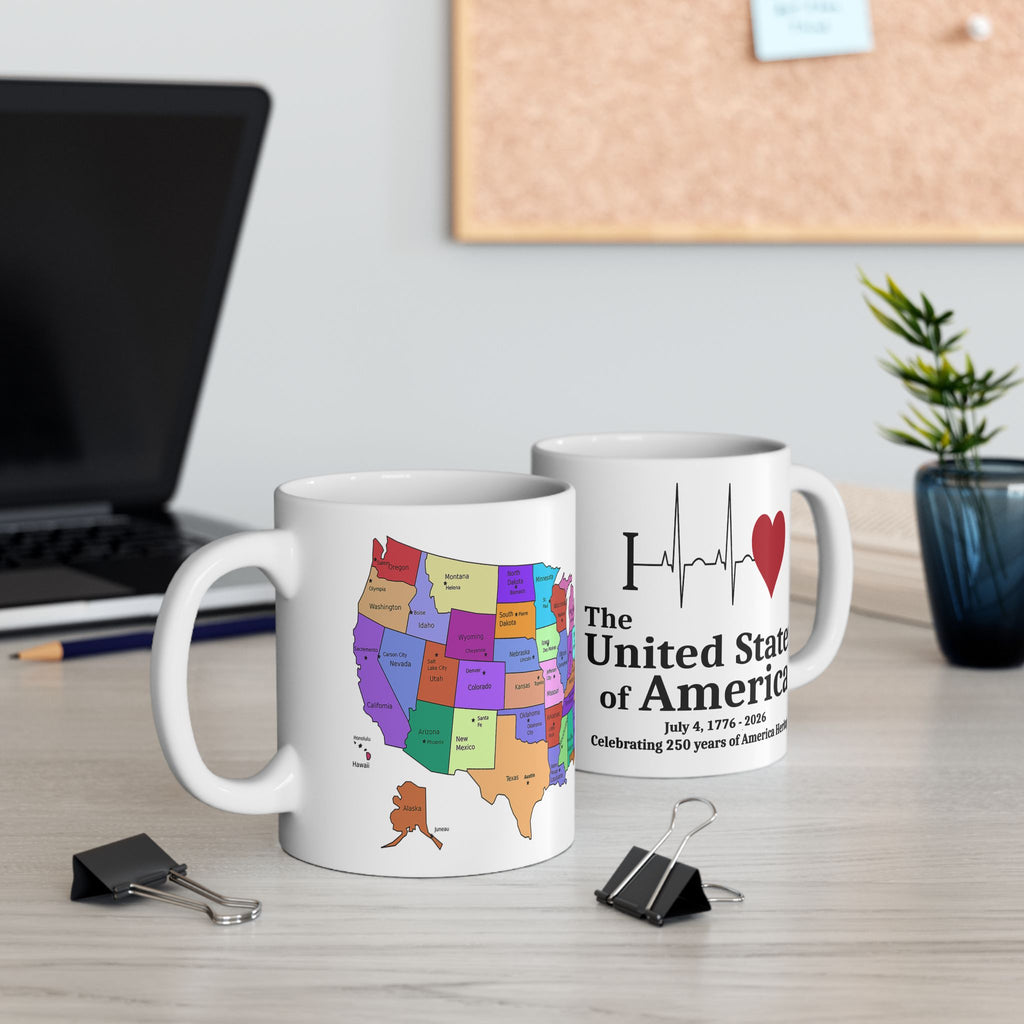 I Love the USA — 250 Years Heritage Mug