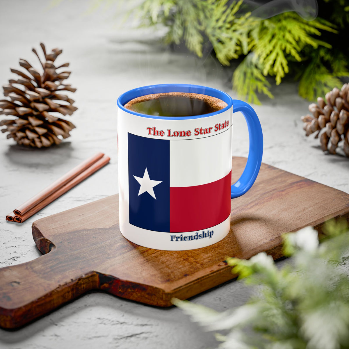 Texas State Pride Accent Mug — 28th State