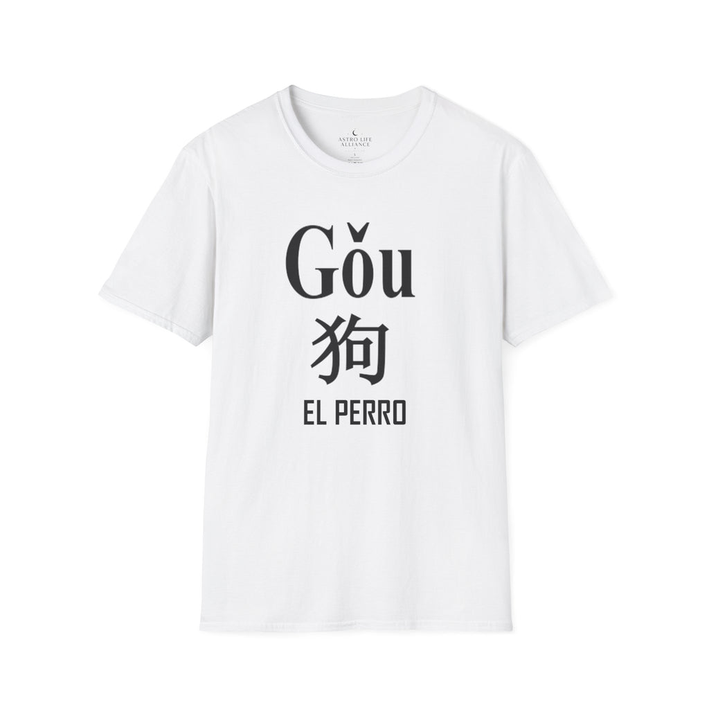 11 Perro — Camiseta Tipográfica — Colores Claros — Español