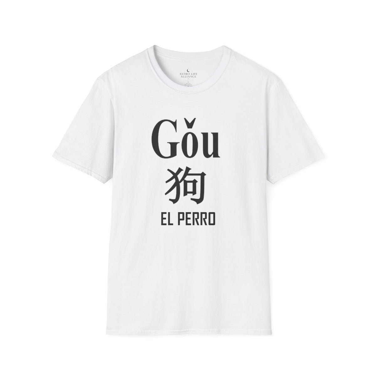 11 Perro — Camiseta Tipográfica — Colores Claros — Español