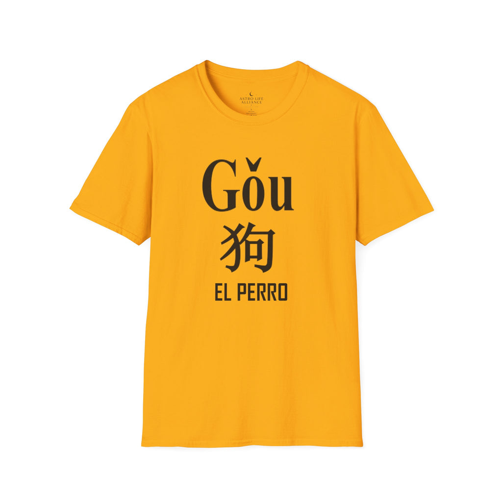 11 Perro — Camiseta Tipográfica — Colores Claros — Español