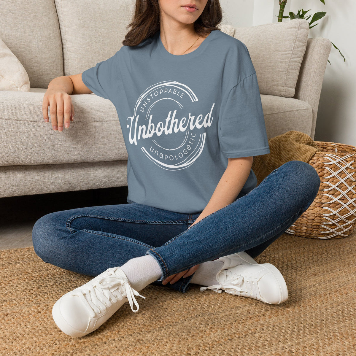 Unbothered Statement Unisex Softstyle Tee – Sunlit Colors