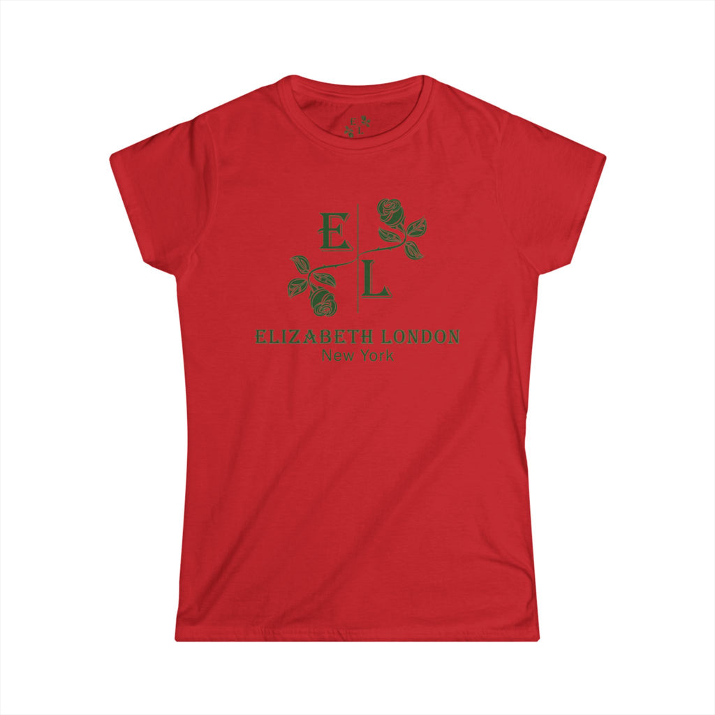 Elizabeth London™ Iconic Signature Rose Women’s Tee – Classic Rose