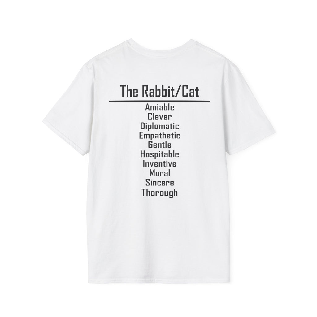 04 Rabbit — Typography Tee — Light Colors — English