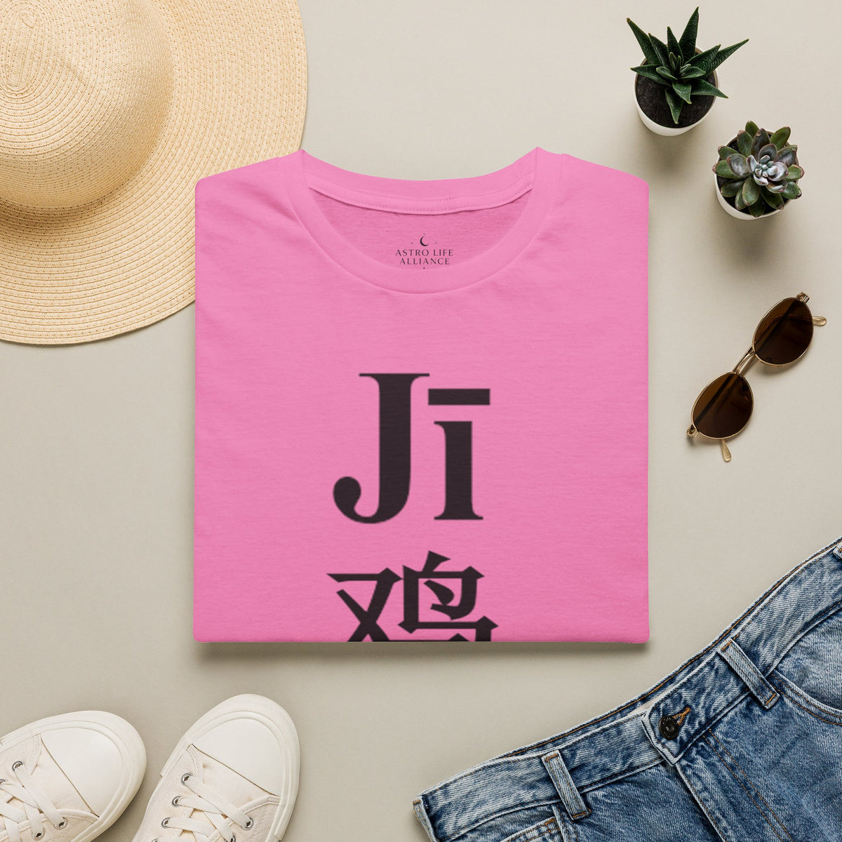 10 Rooster — Typography Tee — Light Colors — English