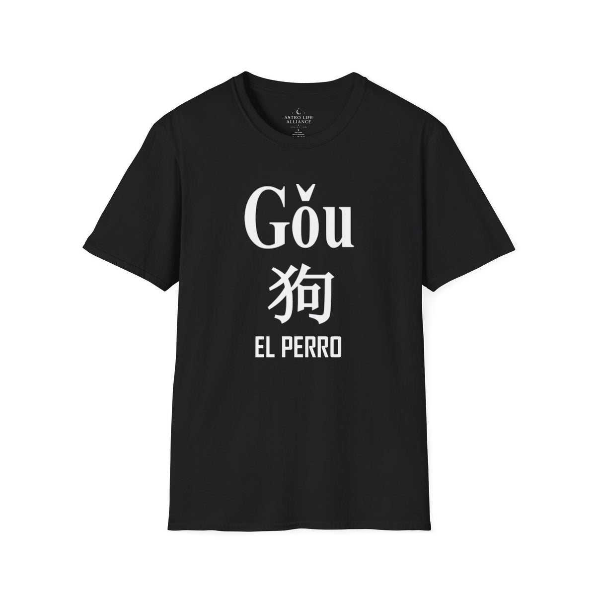 11 Perro — Camiseta Tipográfica — Colores Oscuros — Español