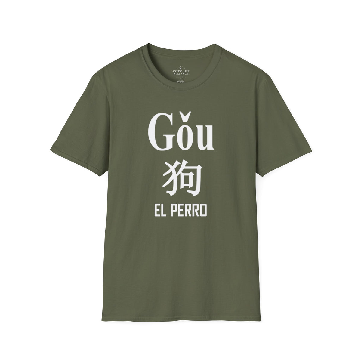 11 Perro — Camiseta Tipográfica — Colores Oscuros — Español