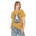 04 Rabbit — Illustrated Tee — Faded Mustard — English