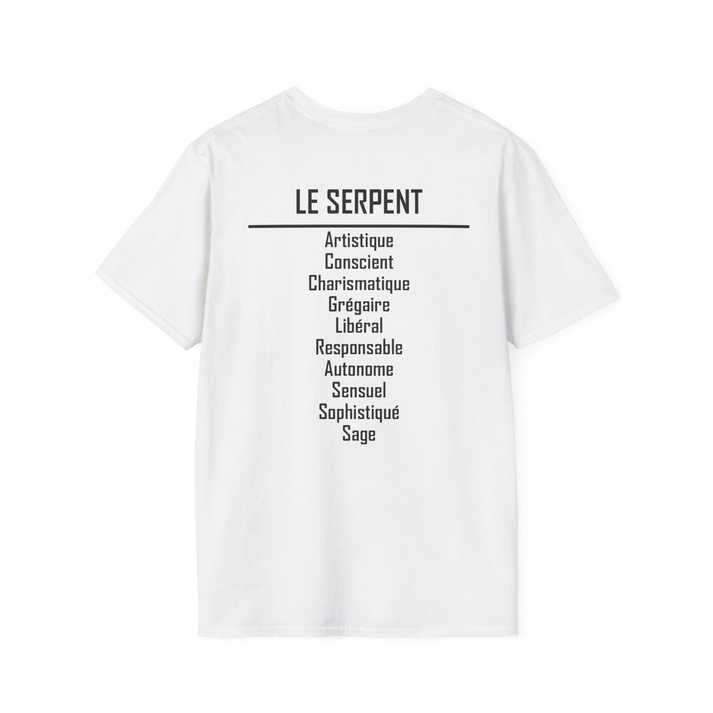 06 Serpent — T-shirt Typographique — Couleurs Claires — Français