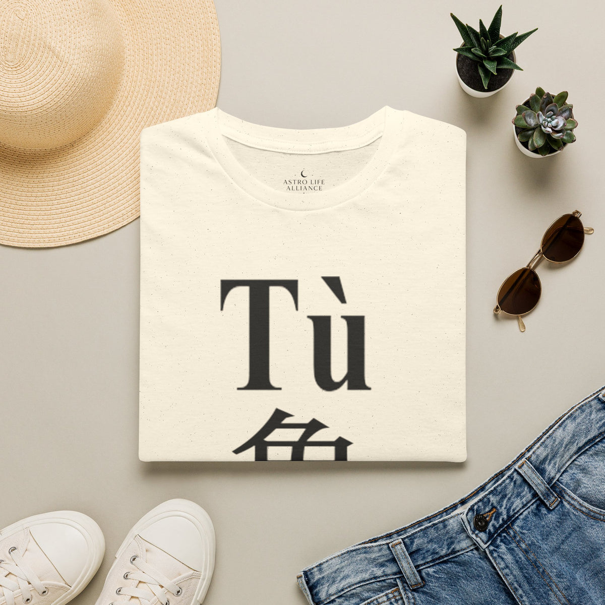 04 Rabbit — Typography Tee — Light Colors — English