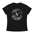 Pisces Monochrome Zodiac Slim-Fit Women’s Tee – Black