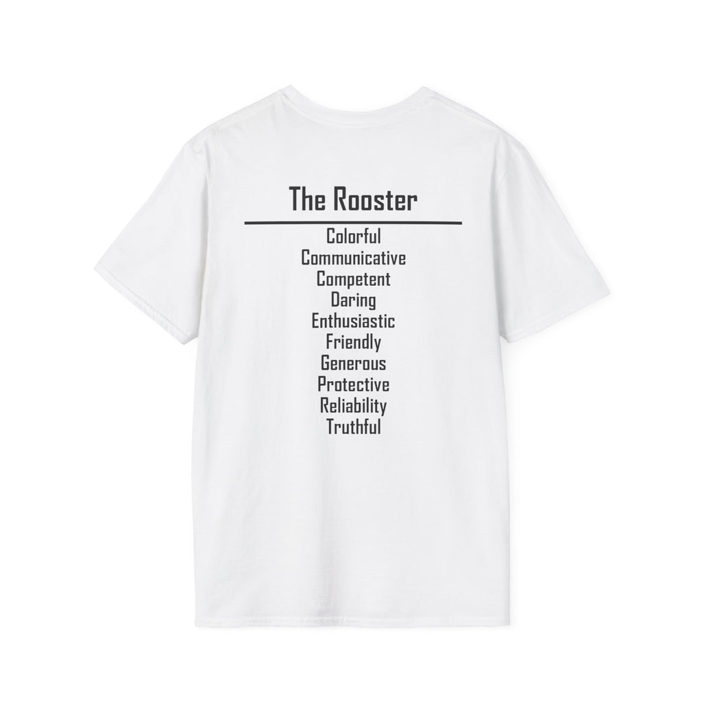 10 Rooster — Typography Tee — Light Colors — English