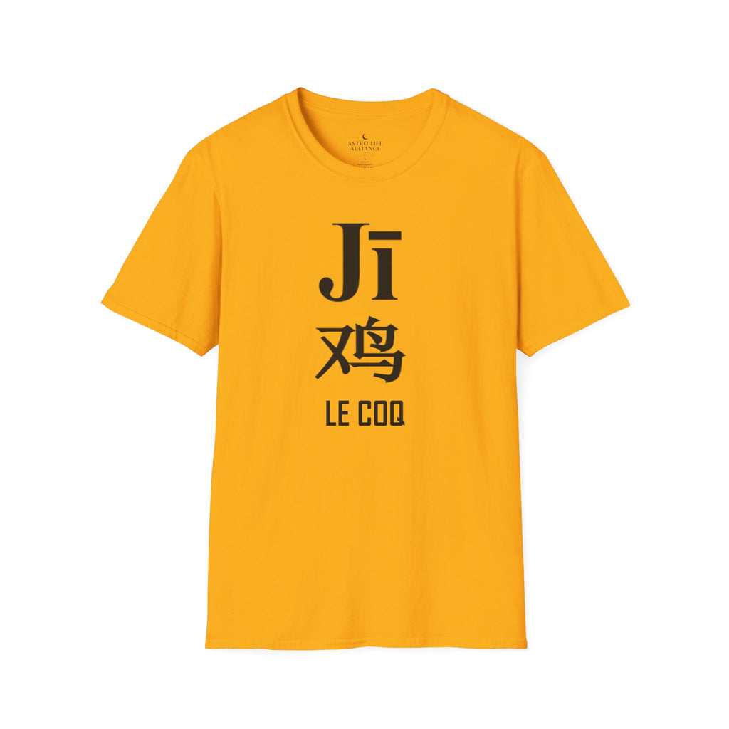 10 Coq — T-shirt Typographique — Couleurs Claires — Français