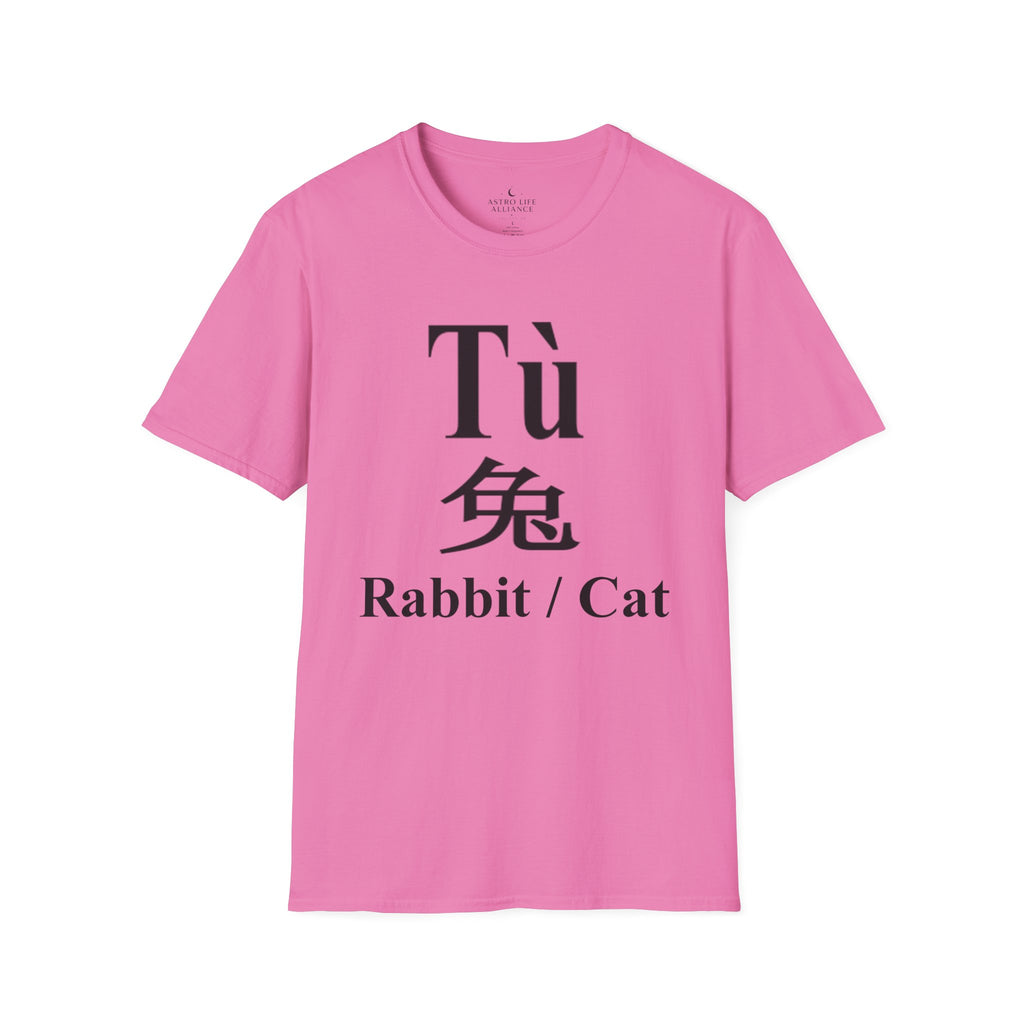 04 Rabbit — Typography Tee — Light Colors — English