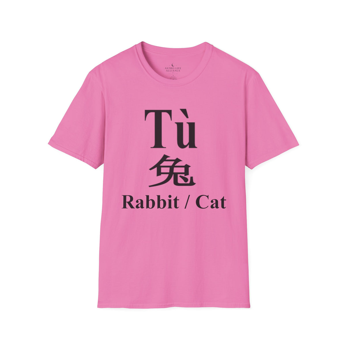 04 Rabbit — Typography Tee — Light Colors — English