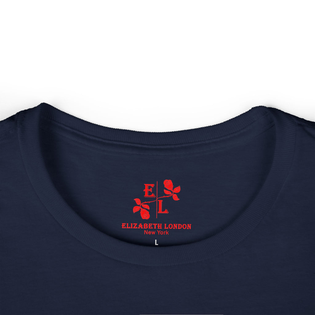 Elizabeth London™ Iconic Signature Rose Women’s Tee – Deep Garden