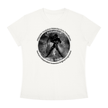 Aquarius Monochrome Zodiac Slim-Fit Women’s Tee – White