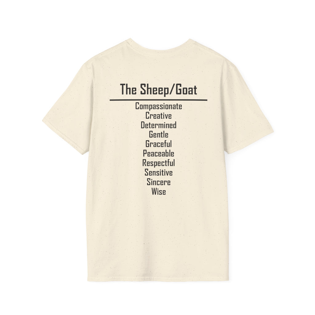 08 Sheep/Goat — Typography Tee — Light Colors — English
