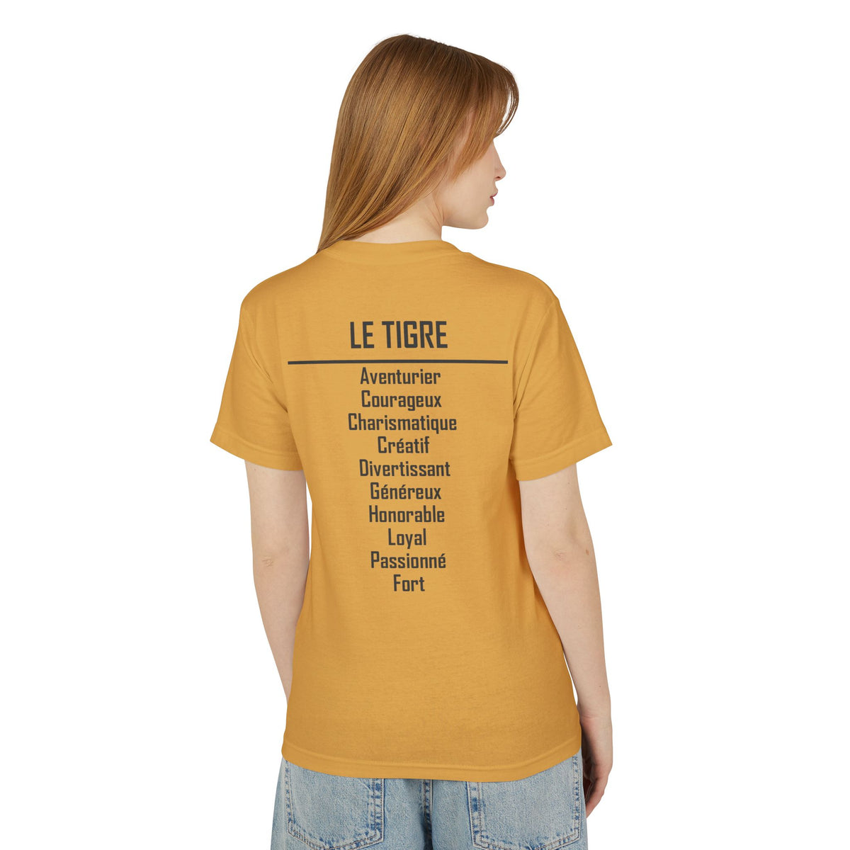 03 Tigre — T-shirt Illustré — Couleurs Claires — Français