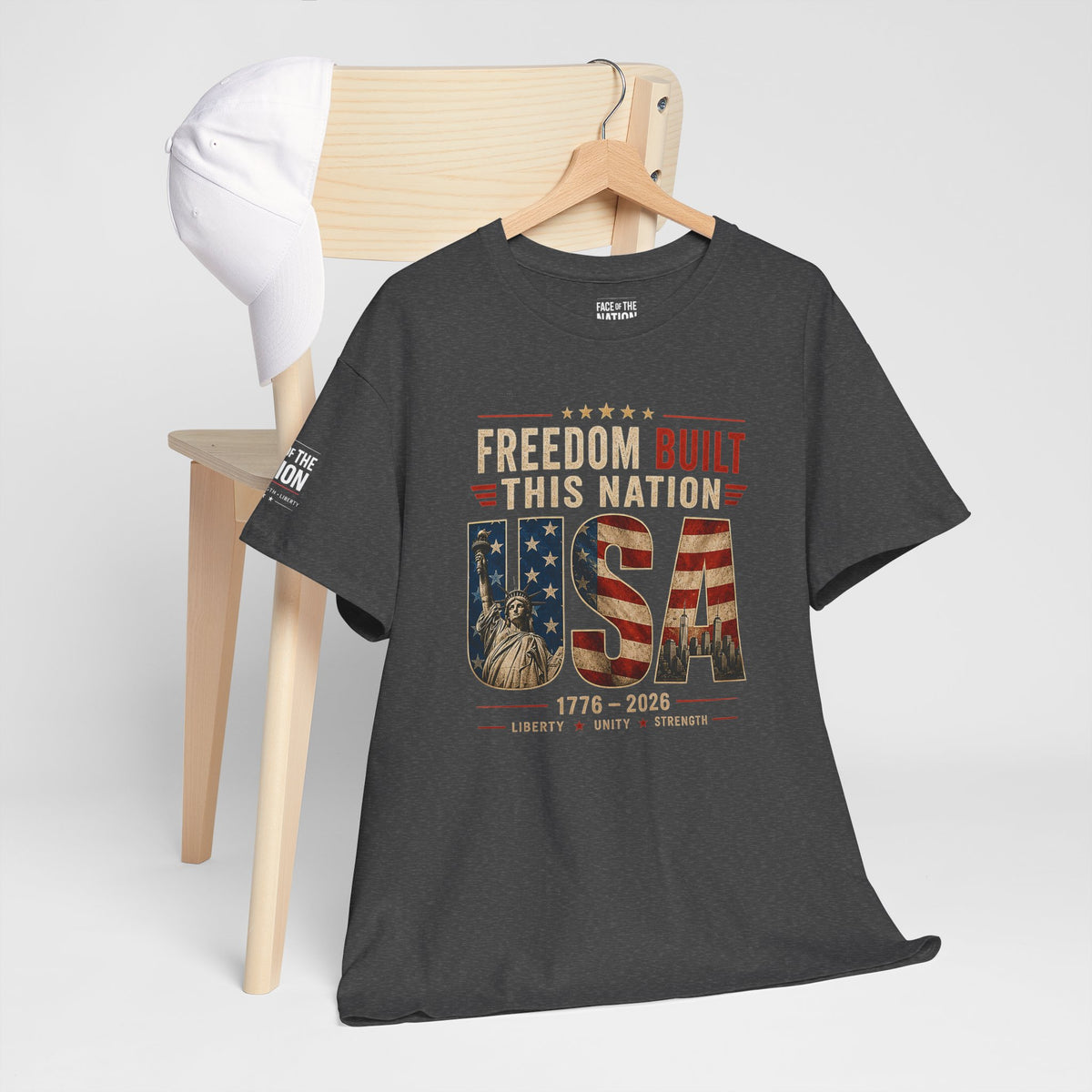 Freedom Built This Nation Heritage Tee