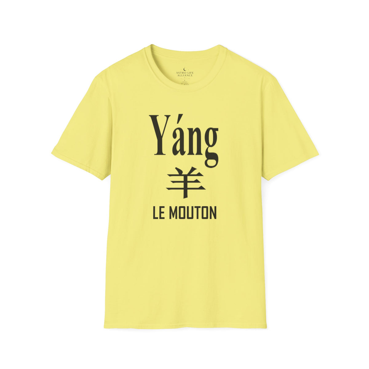 08 Mouton/Chèvre — T-shirt Typographique — Couleurs Claires — Français